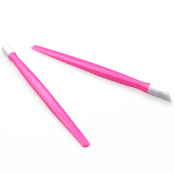 Rubber Cuticle Pusher Sticks Dead Skin Remover Manicure Tool 10 Pcs Pink