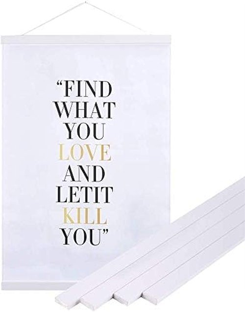 Benjia Magnetic Light Wood Poster Frame - 30x20, 30x30, 30x40 Sizes | Perfect for Photos & Artwork, White