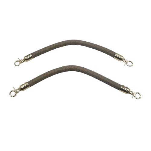 Braided PU Leather Handbag Handles - 11.8 inch Replacement Straps