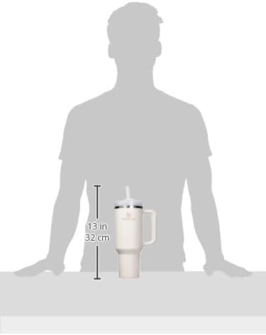 STANLEY Quencher H2.0 Tumbler - 40 oz Insulated Stainless Steel Cup with Handle & Straw - Rose Quartz