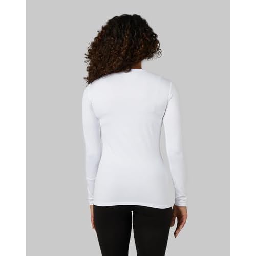 32 Degrees Heat Women's Lightweight Crew Base Layer Top | Form Fitting | Long Sleeve | 4-Way Stretch | Thermal