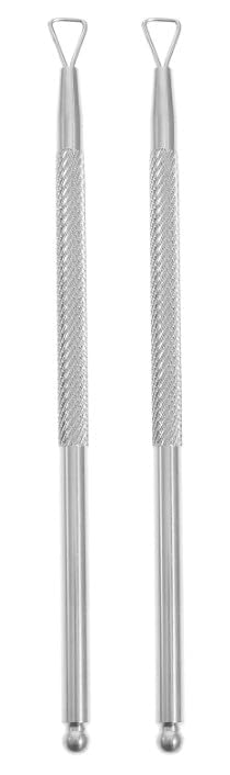 Stainless Steel Cuticle Pusher and Gel Nail Polish Remover Tool 2Pcs