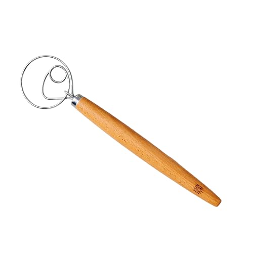 King Arthur Single-Loop Dough Whisk - 18/8 Stainless Steel Mixing Tool