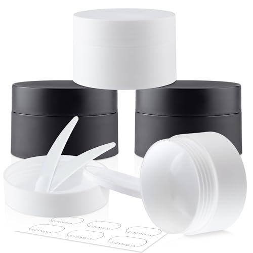 ZIZEMOJA 50g Travel Containers - Leak-Proof, Reusable Toiletry Jars