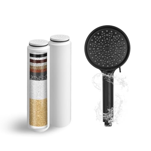 ZATEIRL Replacement Shower Filter Cartridges for Cobbe Shower Heads, 2 Pack