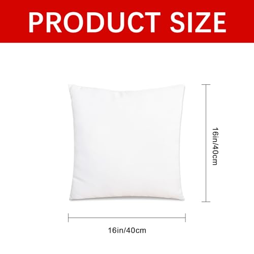 Christmas Pillow Covers - 4 Pack DIY Sublimation Blank Cushion Cases 16x16