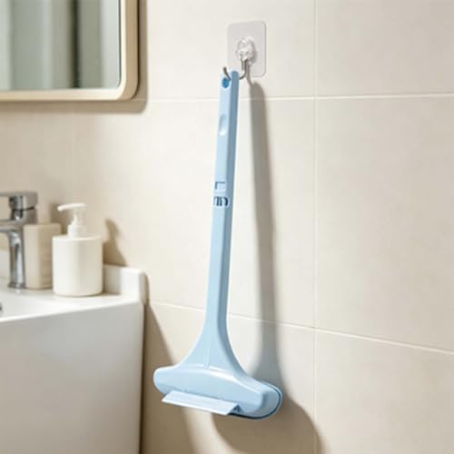 2-in-1 Window Screen Cleaning Brush with Extendable Handle & Squeegee