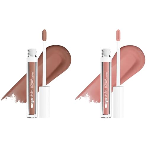 wet n wild Mega Slicks High Shine Lip Gloss Bundle - Nude Mood & Snuggle Sesh
