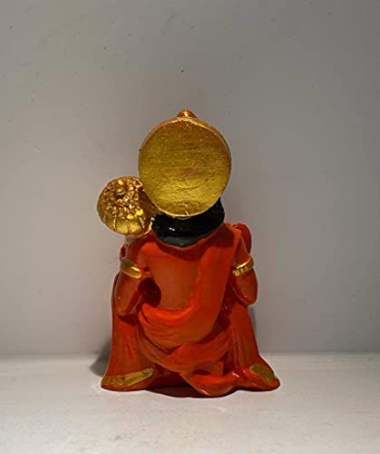 Hanuman Ji Idol in Blessing Posture with Gada - Spiritual Decor for Home, Car & Temple