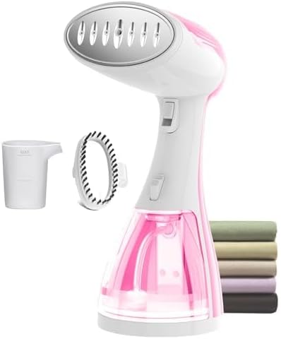 Skiennix Handheld Clothes Steamer - 1350W Portable Iron for Wrinkle Removal | Heat-Resistant & Versatile for Home, Office, Travel