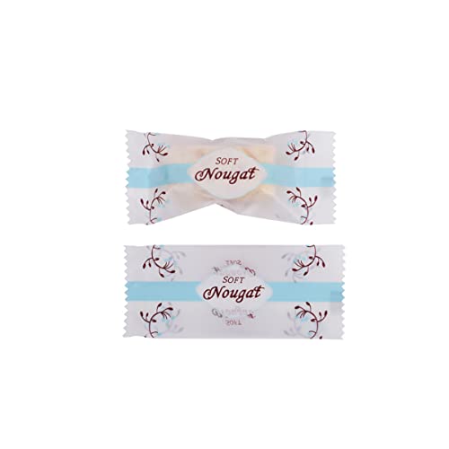 Nougat Candy Wrappers 200 Pcs Blue Frosted Plastic Caramel Packaging Bags