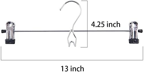 Tosnail 15-Pack Stackable Clothes Hangers - Non-Slip Clips for Space-Saving Closet Organization