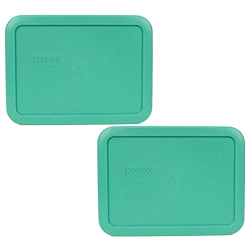 Pyrex 7210-PC Replacement Lids for 3-Cup Glass Containers, 2-Pack