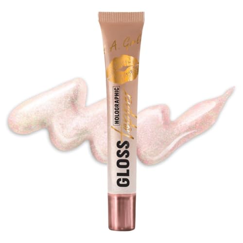 L.A. Girl Gloss Topper - Spark of Romance Holographic Rose Gold Lip Gloss