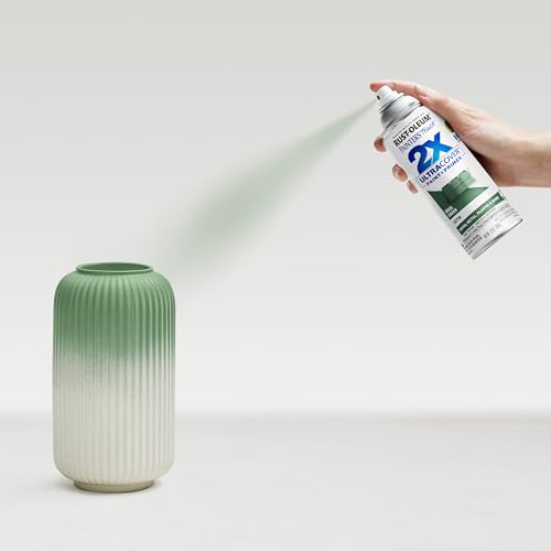 Rust-Oleum Painter's Touch 2X Ultra Cover Spray Paint Satin Moss Green 12 Oz - Indoor & Outdoor Finish