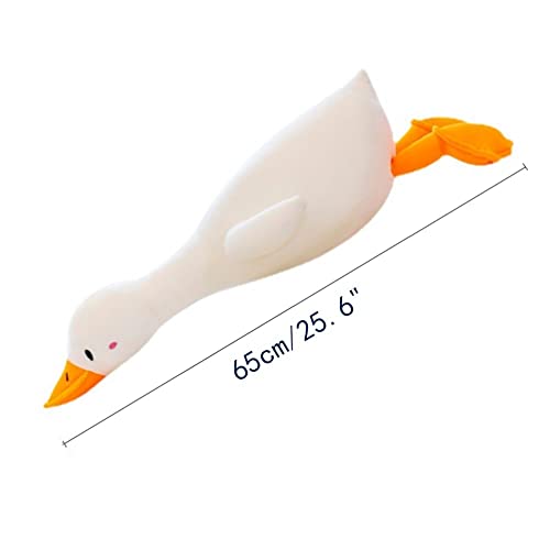 OUKEYI Large White Swan Stuffed Animal 25.6-Inch Soft Plush Pillow