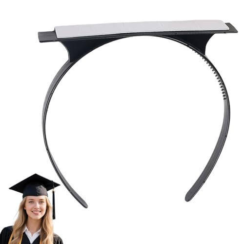 SARATA Graduation Cap Headband - Anti-Fall Secure Hair Band Holder