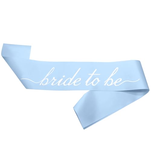 Blue Bride to Be Sash - Soft Satin Bachelorette Accessory