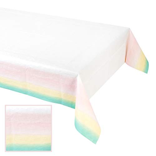 Pastel Pink Disposable Table Cover for Girls Birthday & Baby Shower