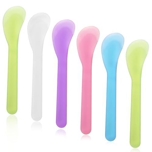 6 Pcs Plastic Makeup Spatulas Reusable Cosmetic Cream Scoops for Lotions