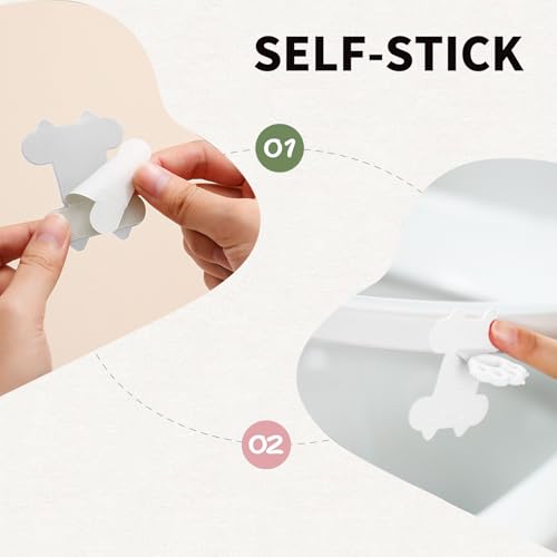 Ergonomic Toilet Lid Lifter Handle - No Touch Design for Easy Use