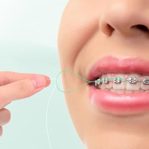 Lit-Pack Dental Floss Threaders for Braces and Bridges, 50 Count Green