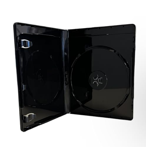 MediaPack4All 12.5mm Blu-Ray Case - Single Disc Storage, Black (1 Pack)