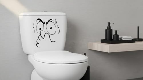 Abstract Animal Print Toilet Lid Decals - Humorous Bathroom Stickers
