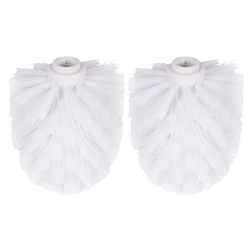 NOVYQREN Toilet Brush Replacement Heads - 2 Pack, White, 12mm Thread