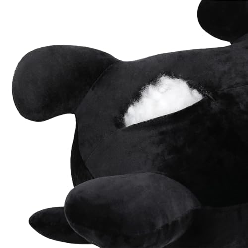 MIAOHAHA Black Cat Plush Pillow - 11.8 Inch Soft Stuffed Animal Toy