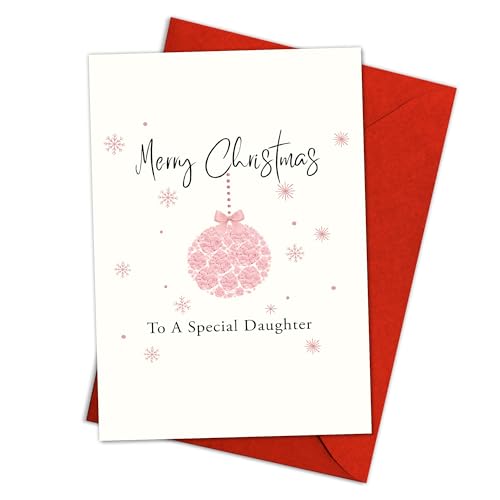 Merry Christmas Greeting Card Watercolor Xmas Tree Forest with Envelope