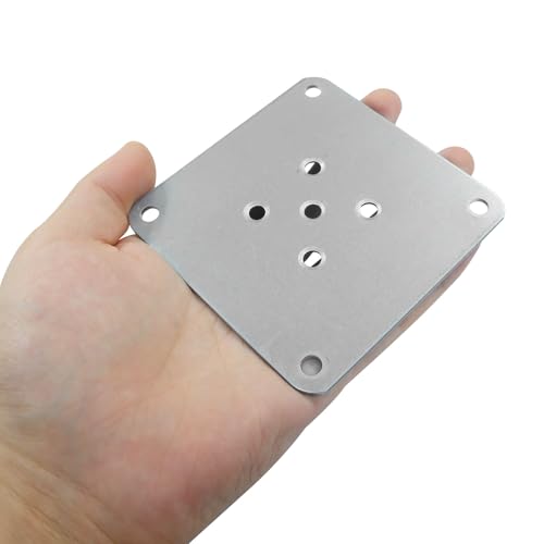4Pcs 80x80mm Furniture Leg Mounting Plates - Reinforced Stainless Steel