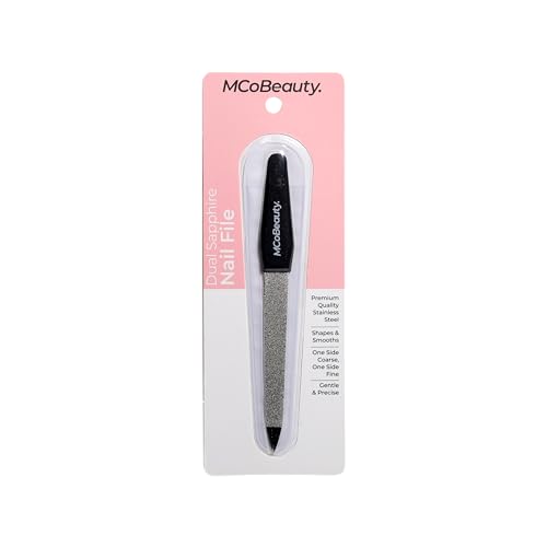 MCoBeauty Dual Sapphire Nail File - Double-Sided Professional Manicure Tool