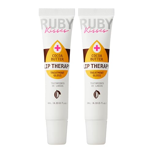 Ruby Kisses Hydrating Lip Oil Treatment Gloss 2 Pack Cocoa Butter