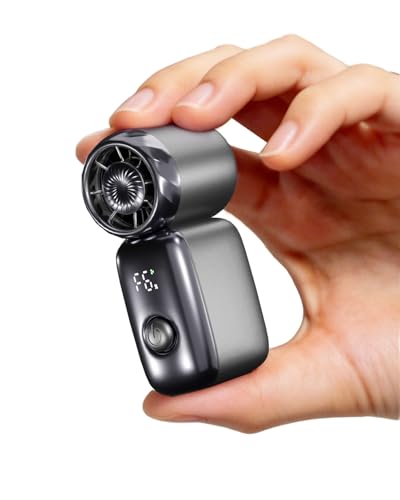 PADONISE Ultra Mini Handheld Fan - 6 Speed Portable USB Rechargeable