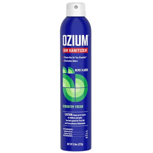 Ozium Air Sanitizer & Odor Eliminator Spray, Country Fresh, 8 Ounce