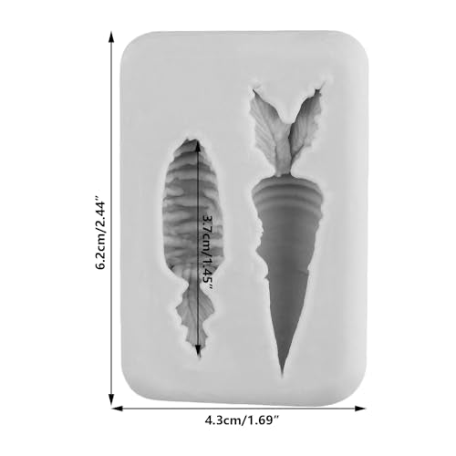 MINFEIDMS Carrot Easter Silicone Mold for Cake Decorating and Candy