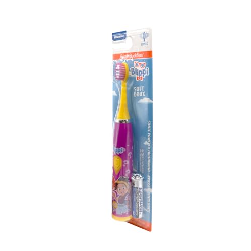 Brush Buddies Blippi Kids Electric Toothbrush Battery Powered Purple