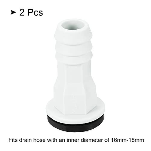 MECCANIXITY Air Conditioner Drain Hose Connector, 15mm, Pack of 2