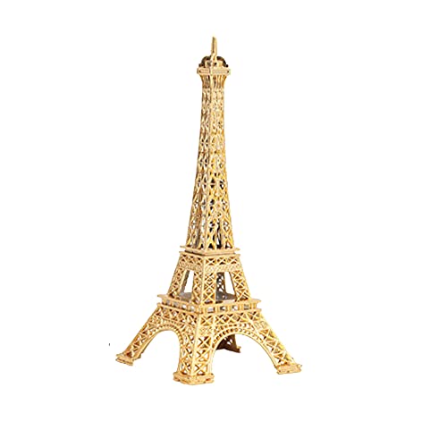 Eiffel Tower Replica Model - 13cm Gold Metal Statue for Home Decor