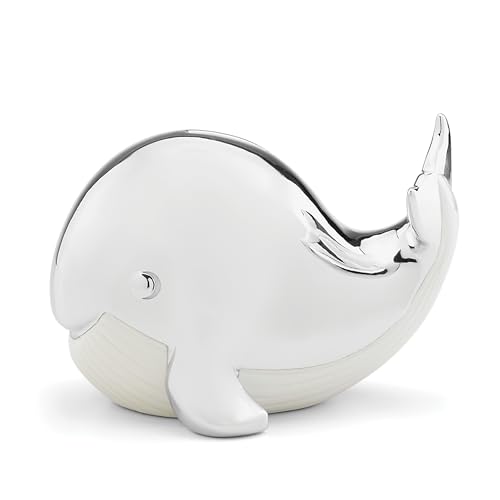 Reed & Barton Mystic Sea Whale Bank, 1.25 LB, Metallic