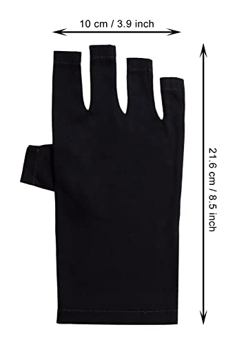 Penta Angel Anti-UV Fingerless Gloves for Gel Nail Lamp Manicure