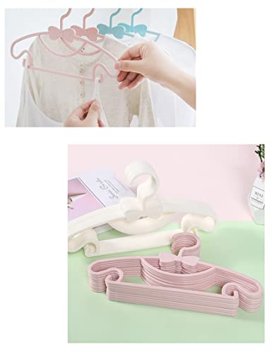 YYaaloa 10pcs Pink Baby & Toddler Plastic Clothes Hangers