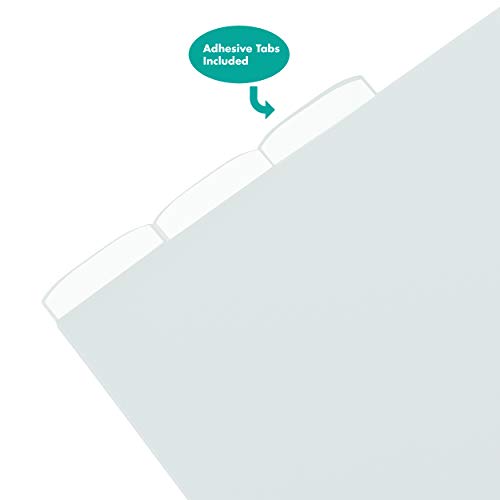 Storage Studios 3-Pack Tabbed Dividers with Labels, 12.25 x 12.88 Inches