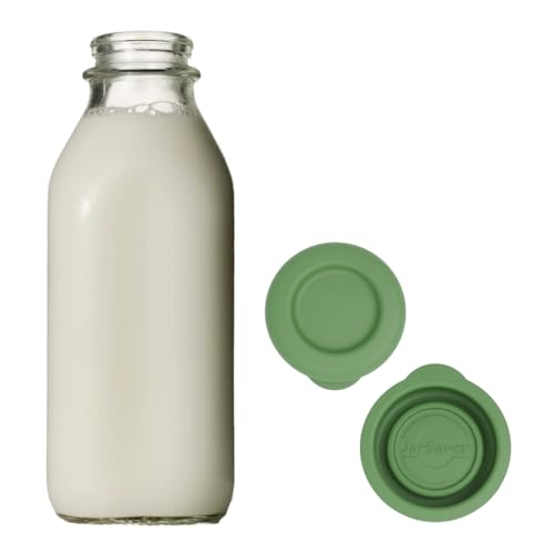JARSAVER® Silicone Replacement Caps for 48mm Milk Bottles - 2 Pack