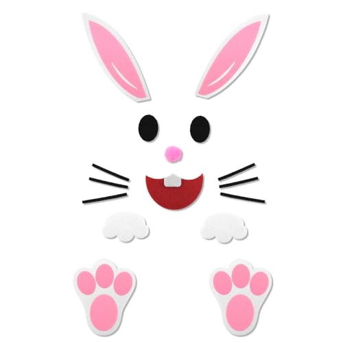Easter Bunny Door and Wall Felt Decal Decoration DIY Party Supplies