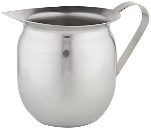 Winco Stainless Steel Bell Creamer - 8 Ounce Coffee Service