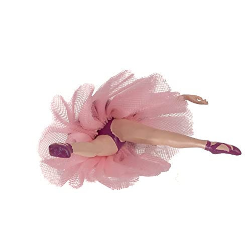 Sugar Plum Ballerina Christmas Ornament - Pink Tutu Decorative Holiday Decor