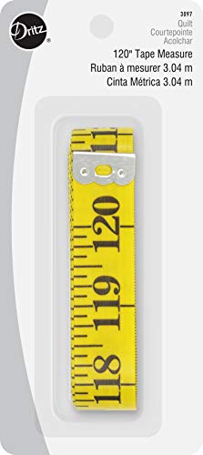 Dritz 120-Inch Tape Measure for Quilting - Non-Stretch Fiberglass