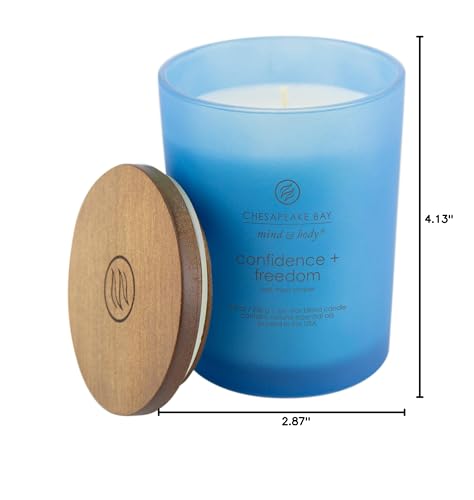 Chesapeake Bay Candle Confidence + Freedom Scented Candle 8.8oz - Mood-Enhancing Fragrance, Spa-Like Glass, Made in USA
